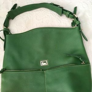 NWT Dooney & Bourke Green Tote Hobo Shoulder Bag